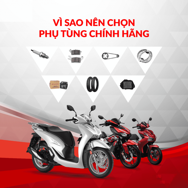 Hình ảnh kho phụ tùng xe máy Đồng Tháp với đa dạng chủng loại, cam kết chính hãng.